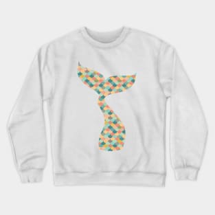 Patchwork Mermaid Scales Crewneck Sweatshirt